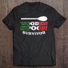 Funny Italian Heritage Wooden Spoon Survivor Italy Flag Fun Tee