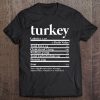 Funny Turkey Nutrition Fact For Thanksgiving Family Premium Tee