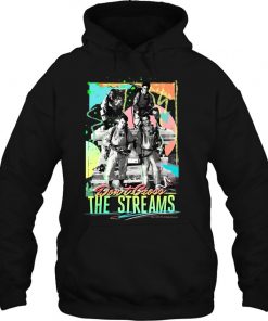 Ghostbusters Don't Cross The Streams Retro Neon Poster Hoodie