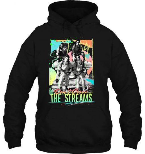 Ghostbusters Don't Cross The Streams Retro Neon Poster Hoodie