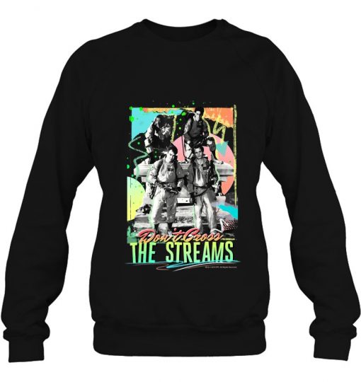 Ghostbusters Don't Cross The Streams Retro Neon Poster Sweatshirt