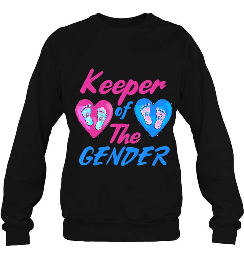 Keeper Of Gender Reveal Baby Announcement Cute Baby Shower Sweatshirt