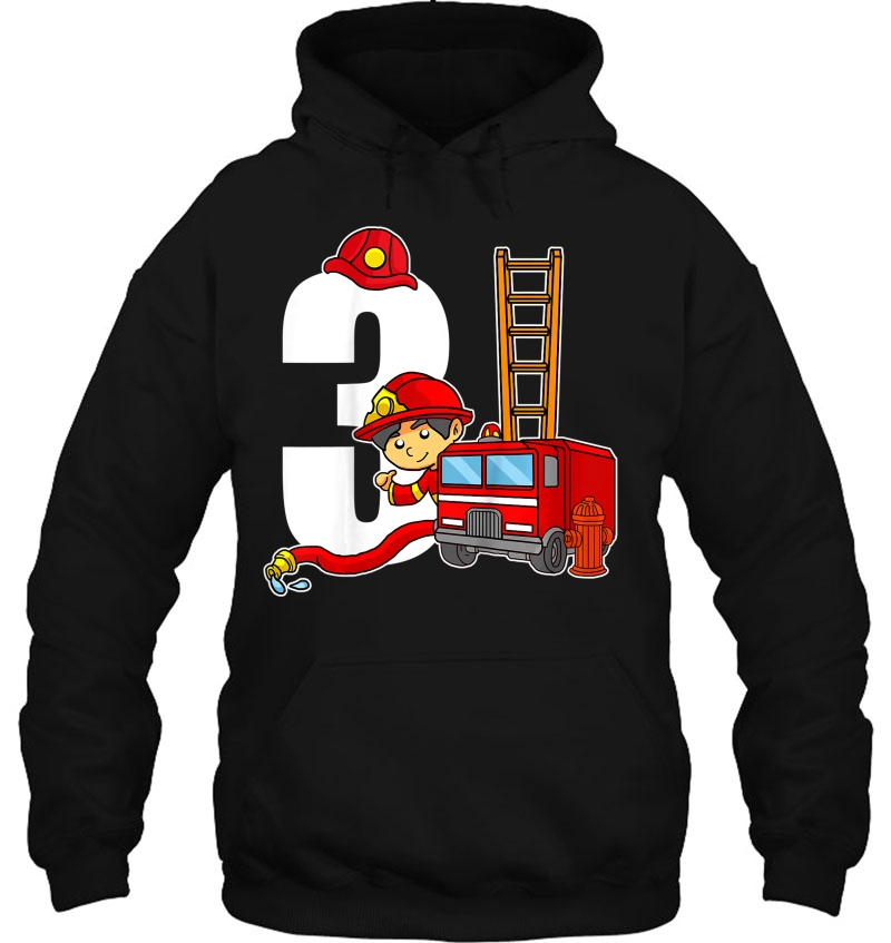 Kids 3 Year Old Firefighter Birthday Tee Fire Truck 3Rd Birthday Mugs