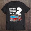 Kids Fire Truck 2Nd Birthday 2 Boy Toddler Firefighter Tee