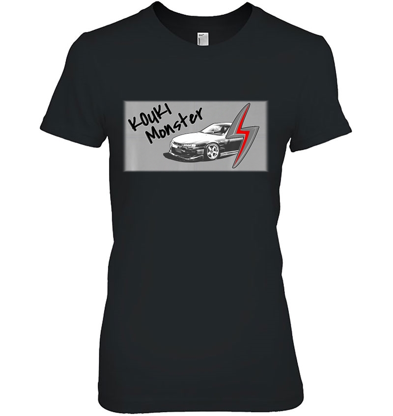 Koukimonster 240Sx Tshirt S14 Drift Car Fans Tee Ladies Tee