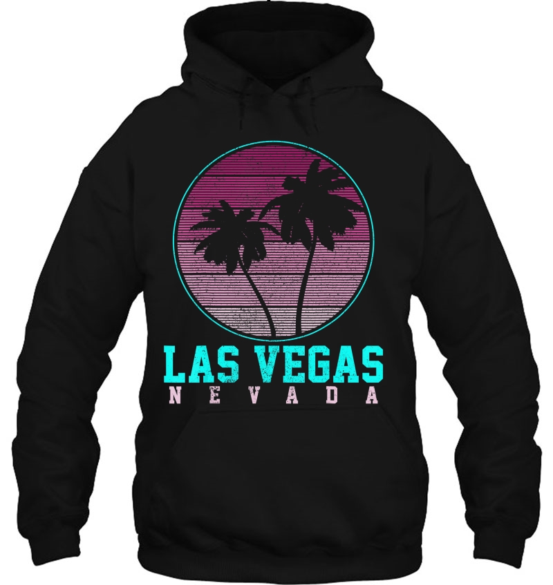 Las Vegas Nevada - Retro Vintage Palm Trees Souvenir Gift Hoodie