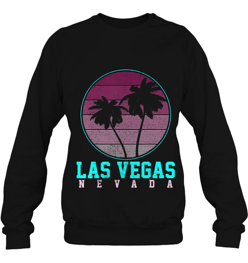 Las Vegas Nevada - Retro Vintage Palm Trees Souvenir Gift Sweatshirt