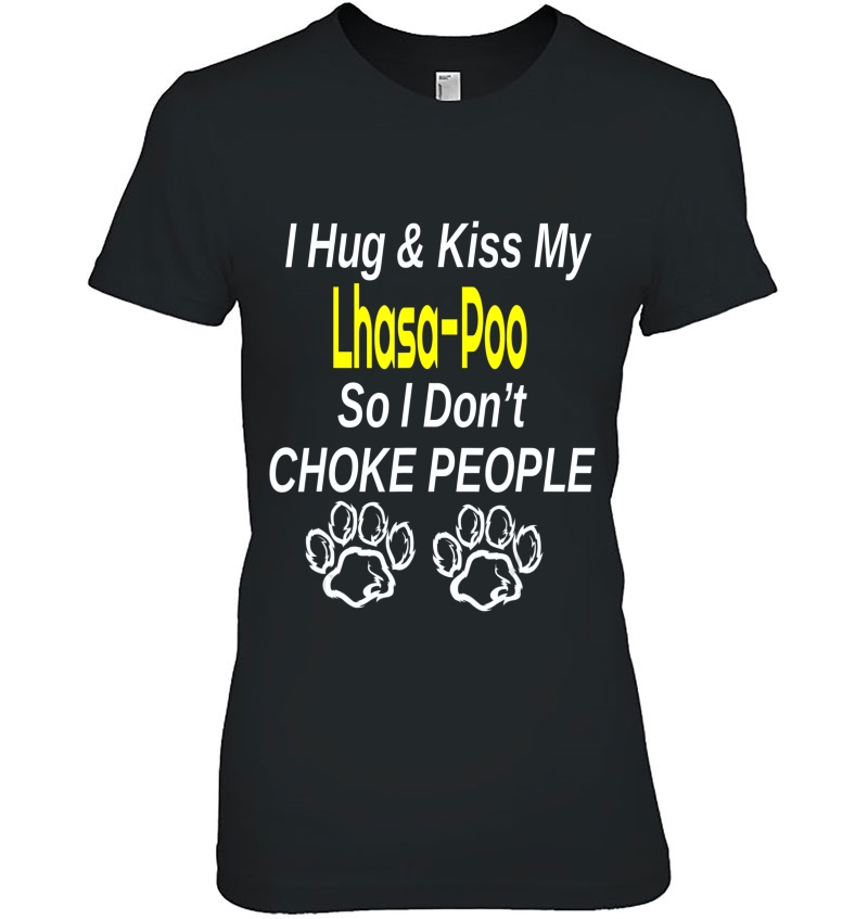 Lhasa-Poo Hug Kiss Love Dog Puppy Canine Gift Hoodie