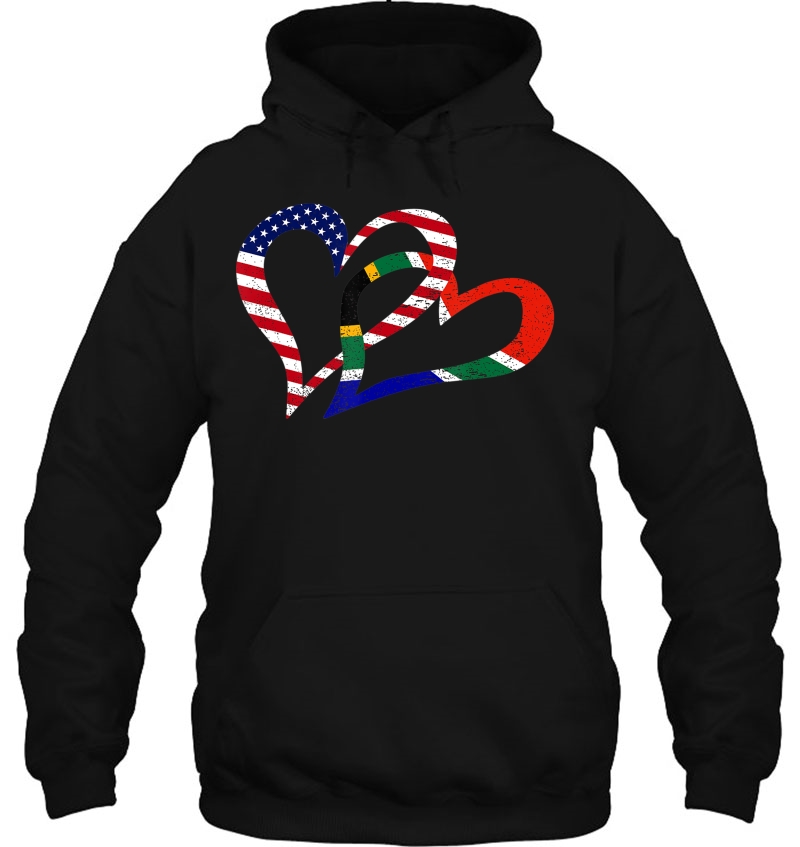 Love Heart South Africa African Usa Americans Flag Colors Mugs