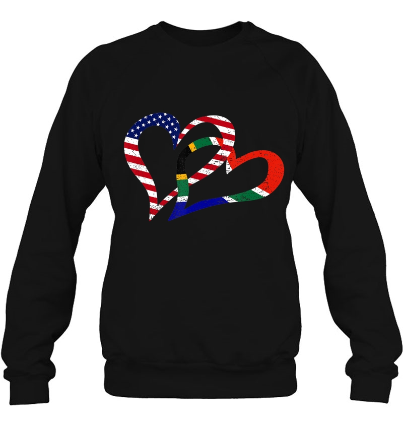 Love Heart South Africa African Usa Americans Flag Colors Mugs