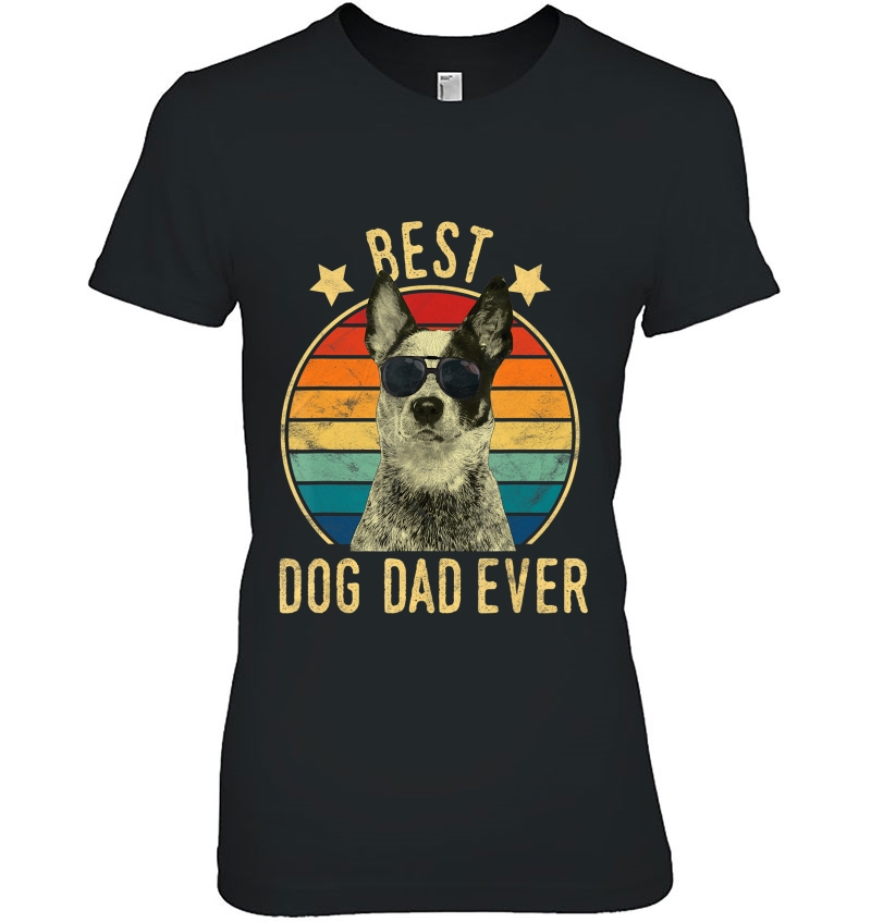 Mens Best Dog Dad Ever Australian Cattle Dog Father's Day Gift Hoodie