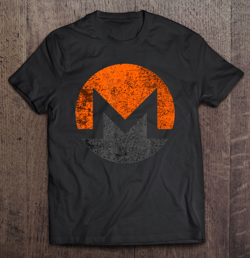 Monero Xmr Distressed Vintage Style Cryptocurrency Shirt