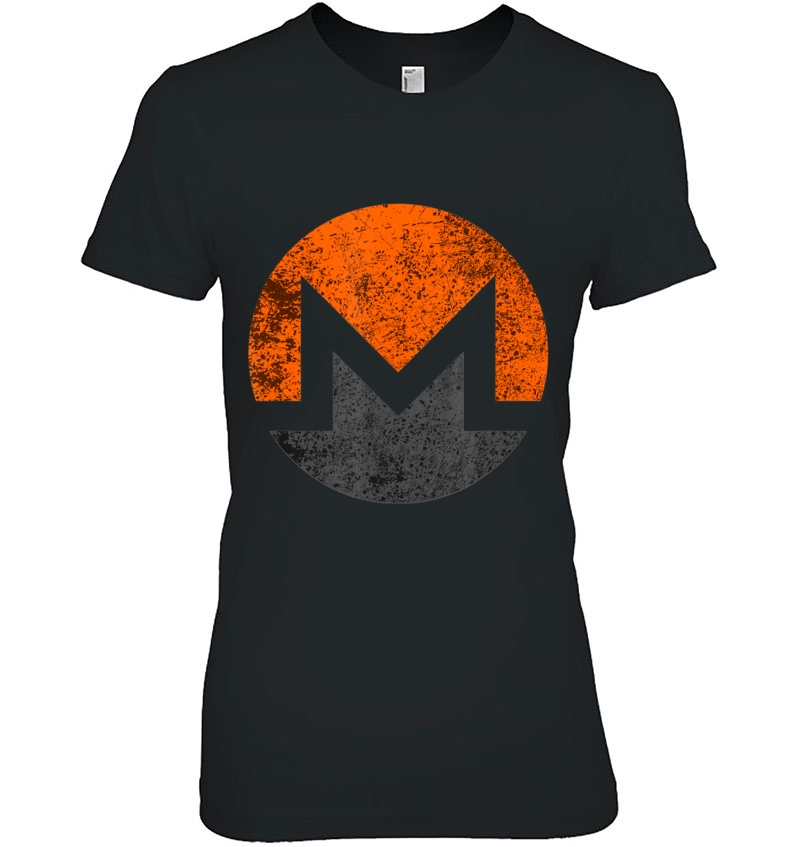 Monero Xmr Distressed Vintage Style Cryptocurrency Hoodie