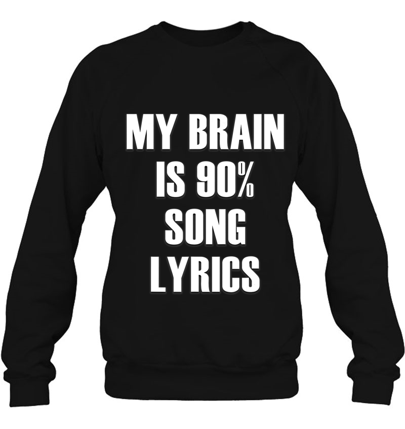 My Brain Is 90 Song Lyrics Funny Music Lovers Mugs