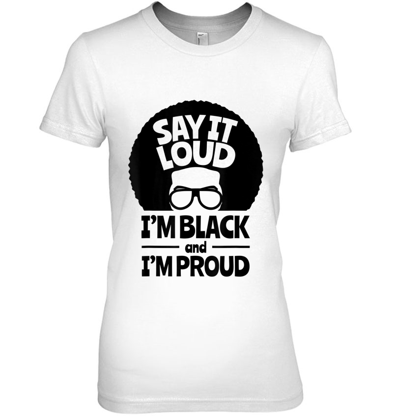 Black History Black & Proud Afro Shirt Hoodie