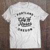 City Of Roses Portland Oregon Classic Retro Vintage Tee