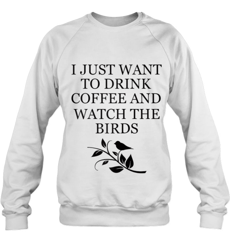 Coffee Drinker Bird Watcher Feeder Birds Nature Lover Gift Raglan Baseball Tee Mugs