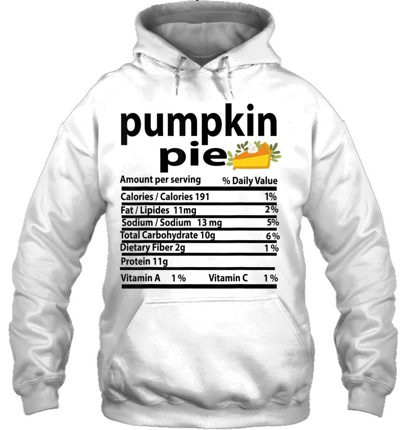 Funny Pumpkin Pie Nutrition Fact For Thanksgiving Family Mugs