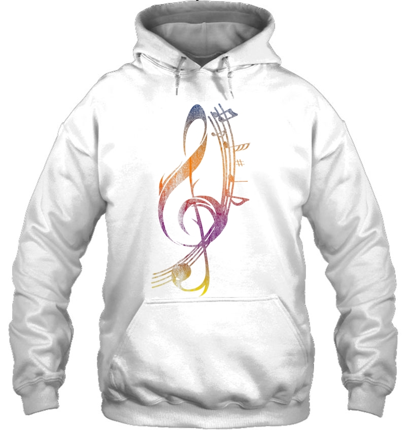 Music Musical Instrument Musician Gift Treble Clef Hoodie