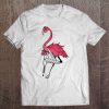 Womens Cool Broken Leg Flamingo Funny Fractured Shorebird Gift V-Neck Tee