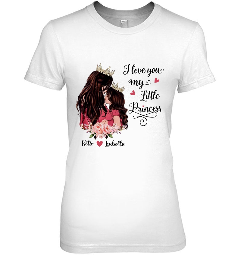 I Love You My Little Princess Ketie Isabella Floral Version Hoodie