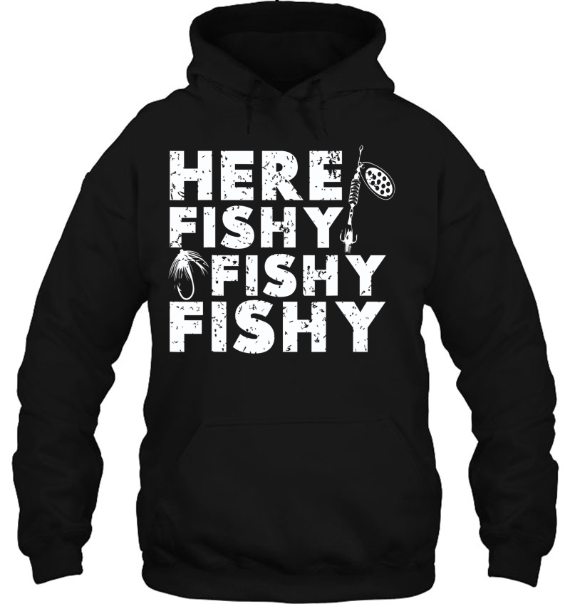 Here Fishy Fishy Fishy Funny Fisherman Mugs