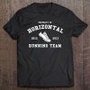 Horizontal Running Team Funny Sports Premium (Dark) Tee