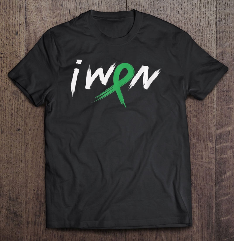 I Won Green Ribbon Scoliosis Awareness Support Survivor Gift Tank Top Shirt