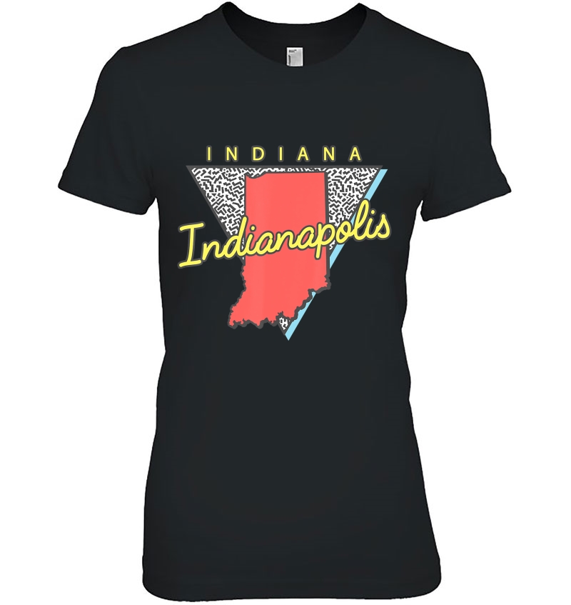 Indianapolis Indiana Vintage Retro In Ladies Tee