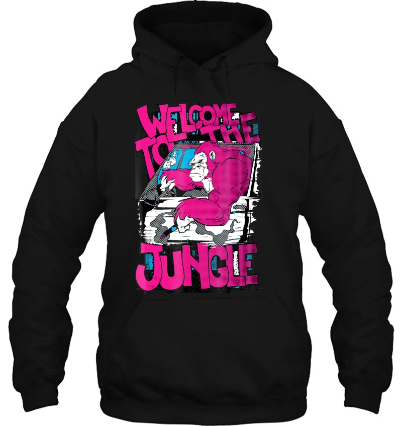 Jungle Pink Gorilla Hoodie