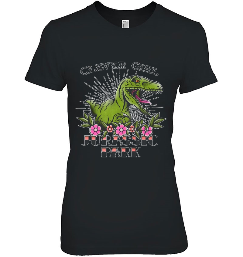 Jurassic Park Clever Girl Raptor Tattoo Graphic Premium Hoodie