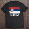 Serbian Flag Vintage Made In Serbia Gift Tee