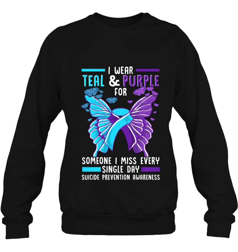 Teal And Purple Ribbon Suicide Prevention Awareness Mugs