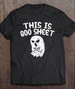 This Is Boo Sheet Ghost Pun Funny Halloween Costume Gift Tank Top Tee