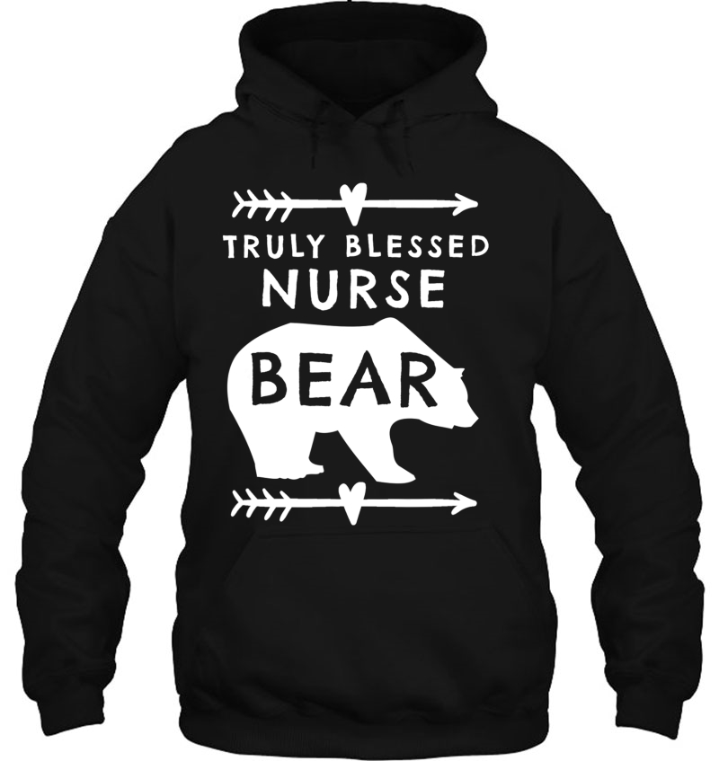 Truly Blessed Nurse Bear Heart & Arrow Bear Mugs