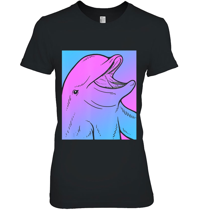 Vaporwave Dolphin Aesthetic - Pastel Goth Sealife Hoodie