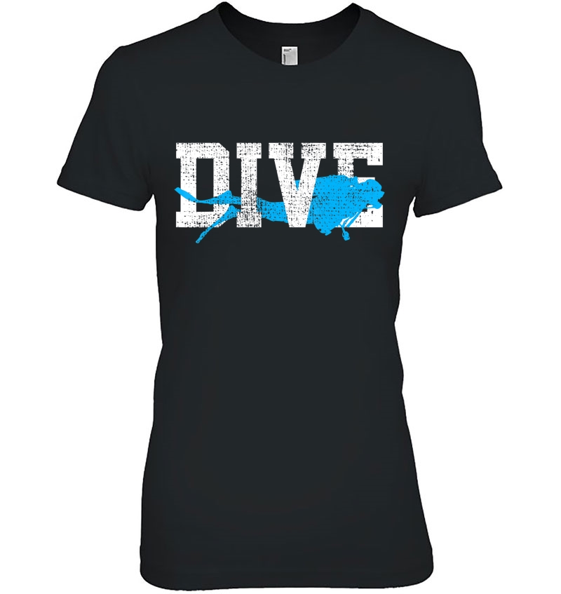 Vintage Scuba Dive Diving Diver Station School Expedition Ladies Tee