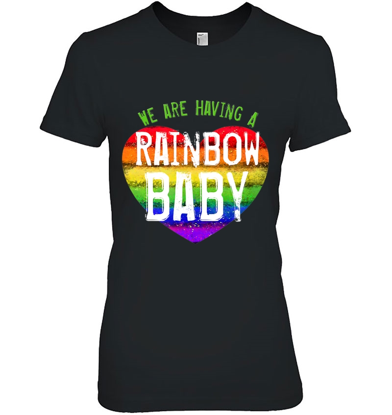 We Are Having A Rainbow Baby Pregnancy Announcement Hoodie