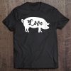 Womens Animal Lover Pig Design - Farmer Gift 'I Love Pigs' Cute Pig V-Neck Tee