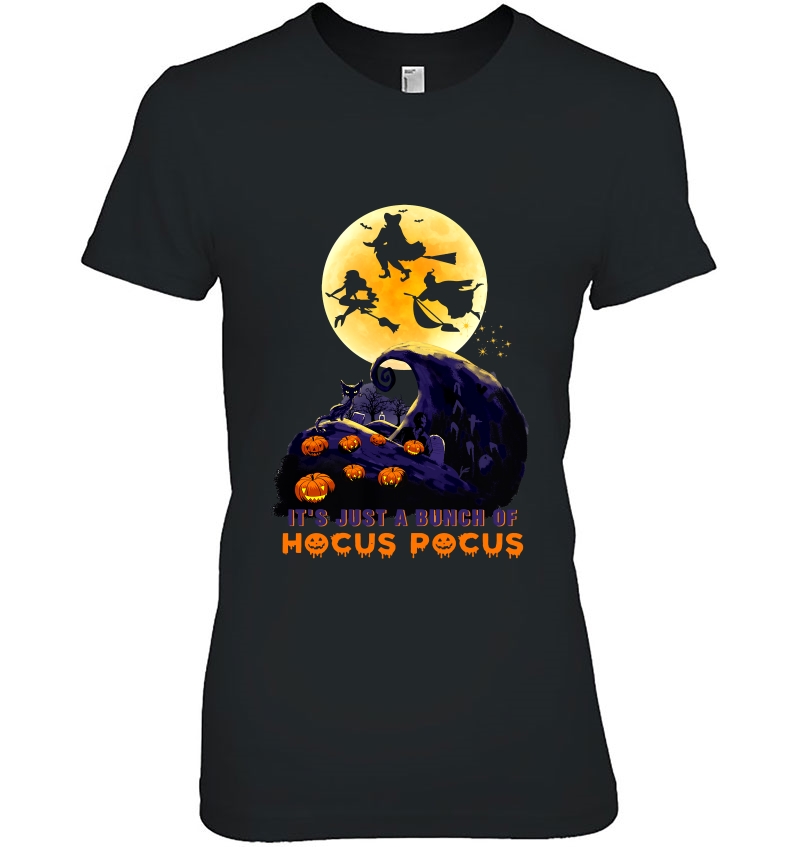 It's Just A Bunch Of Hocus Pocus Witch Silhouette Version Hoodie