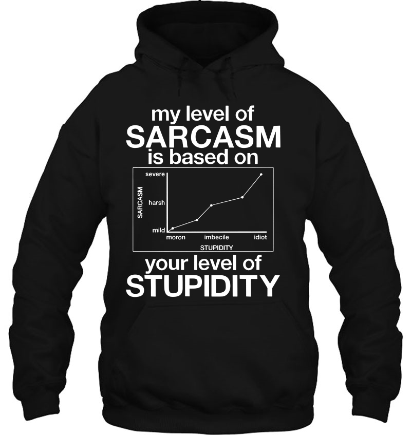 My Level Of Sarcasm Is Based On Your Level Of Stupidity Graph Version Mugs