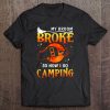 My Broom Broke So Now I Go Camping Witch Silhouette Version Tee