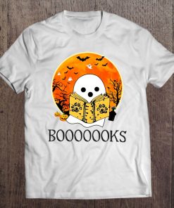 Booooooks Ghost Reading Book Version Tee