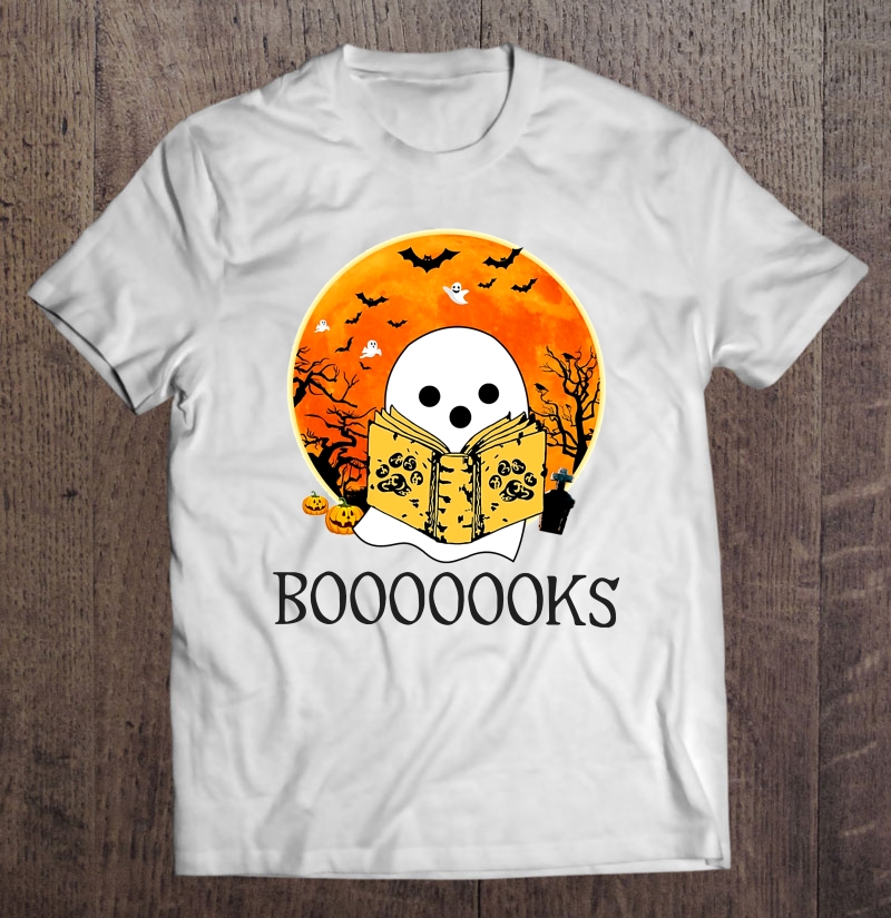 Booooooks Ghost Reading Book Version Shirt