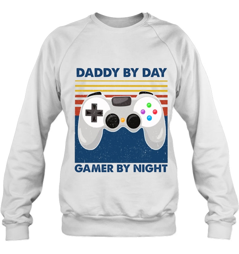 Daddy By Day Gamer By Night Game Controller Vintage Version Mugs