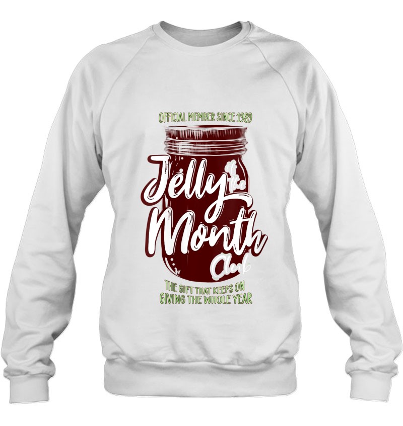 Womens Jelly Of The Month Club Funny Men & Women Christmas V-Neck
