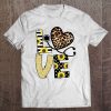 Love Sunflower And Leopard Stethoscope Version Tee