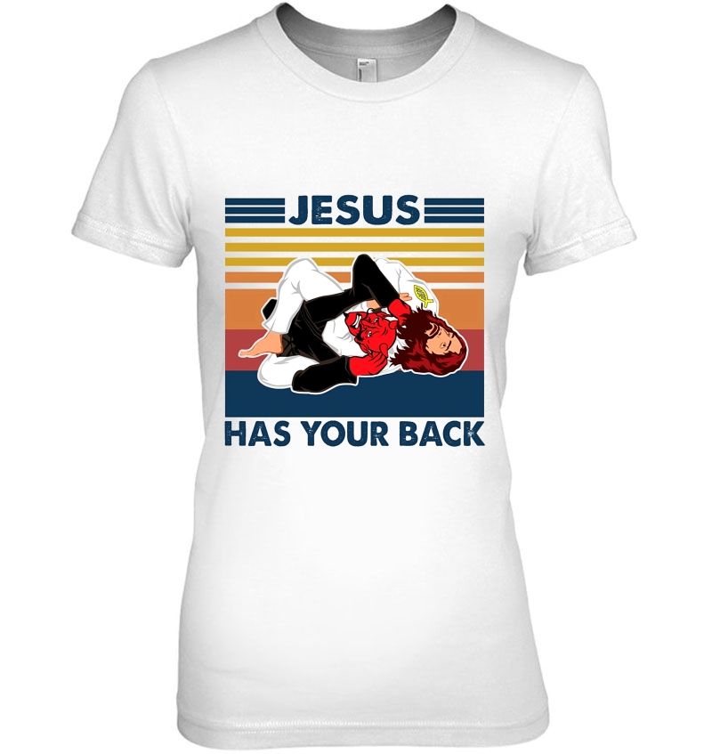 Jesus Has Your Back Vintage Version Hoodie