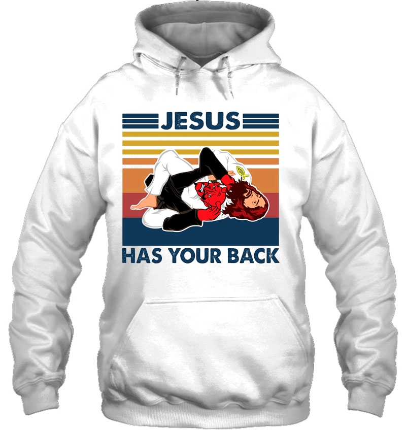 Jesus Has Your Back Vintage Version Mugs