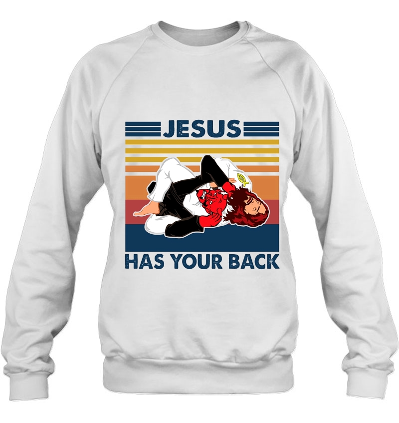 Jesus Has Your Back Vintage Version Mugs